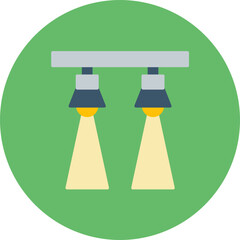 Spotlight icon vector image. Can be used for New Year.