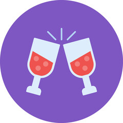Cheers icon vector image. Can be used for New Year.