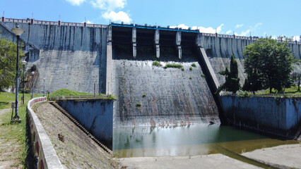 Neyyar dam shutter, gravity dam in Thiruvananthapuram, Kerala