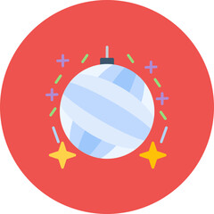Disco Ball icon vector image. Can be used for New Year.