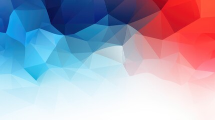 Abstract Blue and Red Geometric Background. A gradient of blue to red abstract geometric shapes.