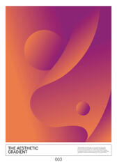 Poster Modern Aesthetic Color Simple