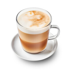 Coffee cup isolated on white background. Generative Ai.