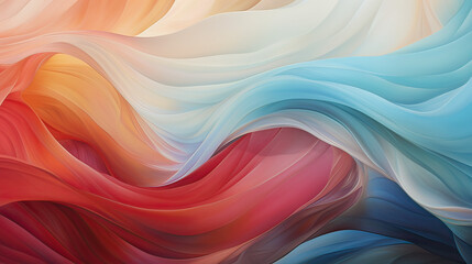 Soft Flowing Lines of Love Abstraction Background Ai Generative