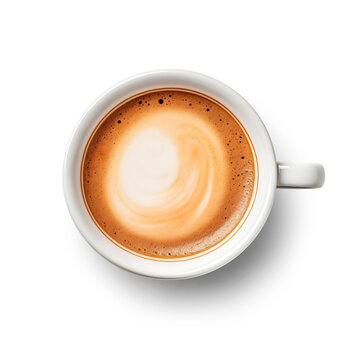 Coffee cup isolated on white background. Generative Ai.