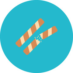 Wafer icon vector image. Can be used for Bakery.