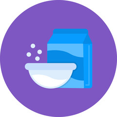 Milk Bowl icon vector image. Can be used for Bakery.