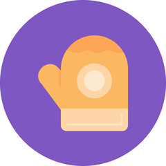Mitten icon vector image. Can be used for Bakery.