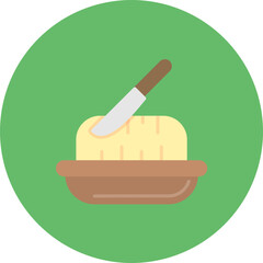 Butter icon vector image. Can be used for Bakery.