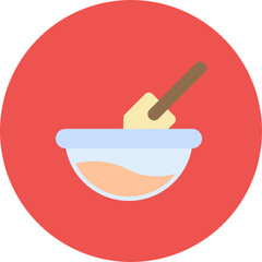 Mixing Flour icon vector image. Can be used for Bakery.
