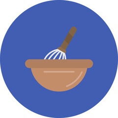 Mixing Egg icon vector image. Can be used for Bakery.
