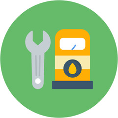 Repair icon vector image. Can be used for Petrol Industry.