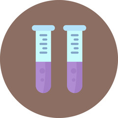 Test Tubes icon vector image. Can be used for Chemistry.