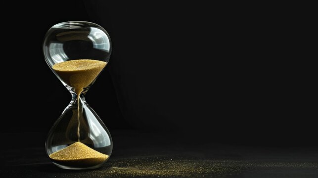 The sands of time trickle through the hourglass, a reminder of the fleeting nature of life