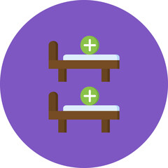 Hotel Capacity icon vector image. Can be used for Hotel Management.