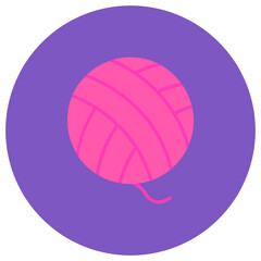 Wool Ball icon vector image. Can be used for Sewing.