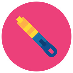 Zipper icon vector image. Can be used for Sewing.