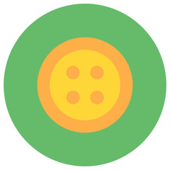 Clothing Button icon vector image. Can be used for Sewing.