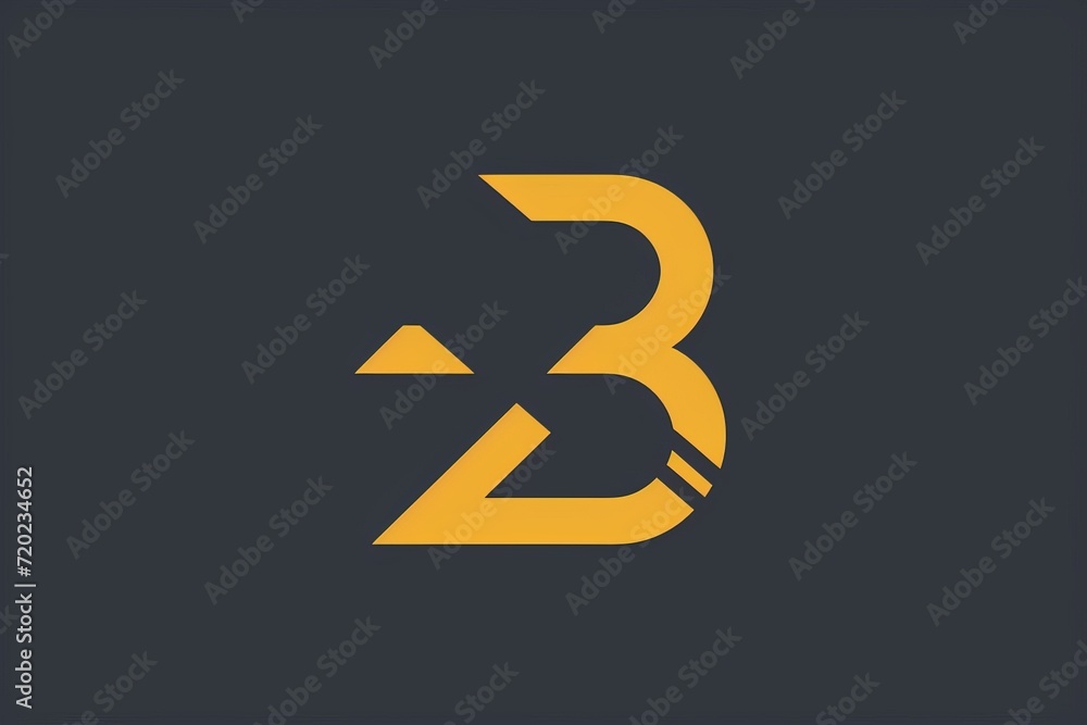 Aufkleber a bold and striking graphic emblem that exudes sleekness and modernity, utilizing a vibrant yellow a