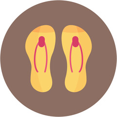 Flip Flop icon vector image. Can be used for Fashion.