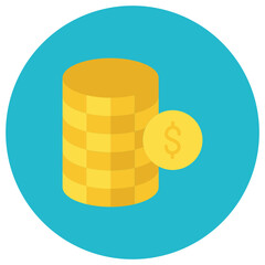 Coins icon vector image. Can be used for Business Startup.