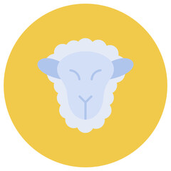 Sheep icon vector image. Can be used for Village.