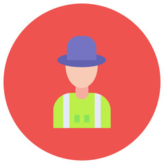 Male Farmer icon vector image. Can be used for Village.