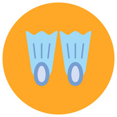 Fins icon vector image. Can be used for Summer.