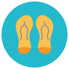 Flip Flops icon vector image. Can be used for Summer.