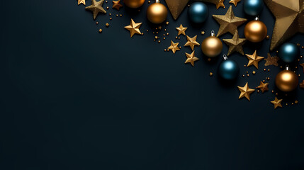 Luxurious shiny Christmas ball decoration, Christmas and New Year ornaments background