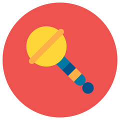 Rattle icon vector image. Can be used for Kindergarten.