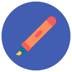 Marker icon vector image. Can be used for Kindergarten.