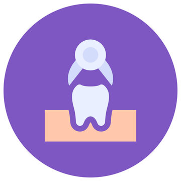 Tooth Extraction icon vector image. Can be used for Dental Care.