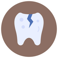 Tooth Problem icon vector image. Can be used for Dental Care.