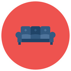 Sofa icon vector image. Can be used for Homeware.
