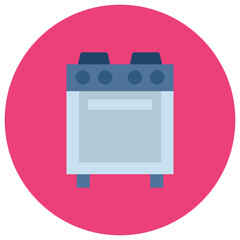 Gas Stove icon vector image. Can be used for Homeware.