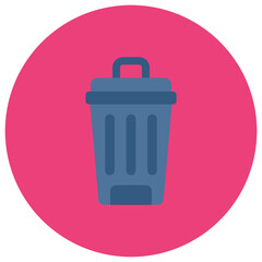 Trash Can icon vector image. Can be used for Homeware.