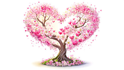 ハートの形の花,Generative AI AI画像