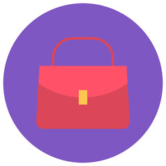 Handbag icon vector image. Can be used for Mall.