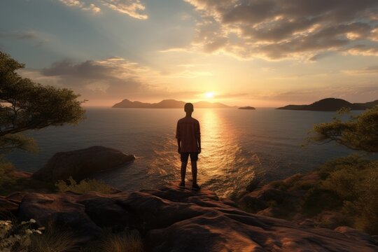 Teenagers hopeful future at Lake Malawi with new sounds.