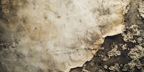 Close-up of a weathered texture paper background.