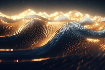 Blurred abstract wave motion from center.