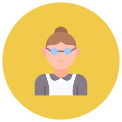 Grandmother icon vector image. Can be used for Family Life.