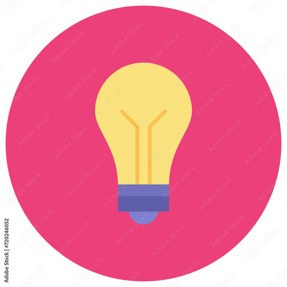 Poster lightbulb icon vector image. can be used for education.