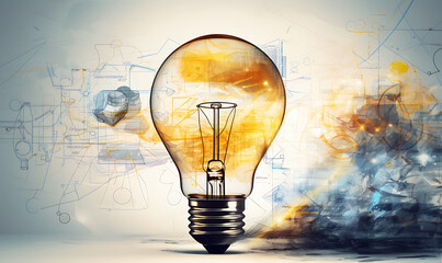 creative light bulb concept