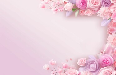 Happy Mother's Day greeting card social media post background made with AI 
