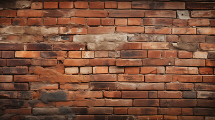 Fototapeta premium Old red brick wall background