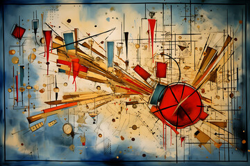 graffiti on wall business concept background