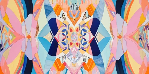 Photo sur Plexiglas Papillons en grunge Blend of geometric shapes background.