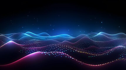 Abstract background of future network technology and network connections